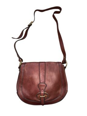Fossil Y2K ReIssue Flap Crossbody Bag Leather Satchel Retro April 2013